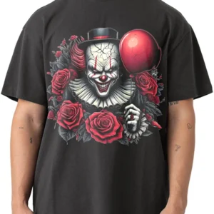 Clown Holding Balloon in Pixio